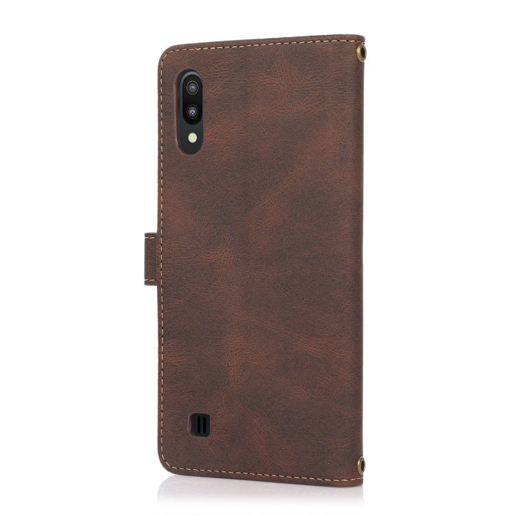 For Samsung Galaxy A10 / M10 PU + TPU Horizontal Flip Leather Case with Holder & Card Slot & Wallet & Lanyard