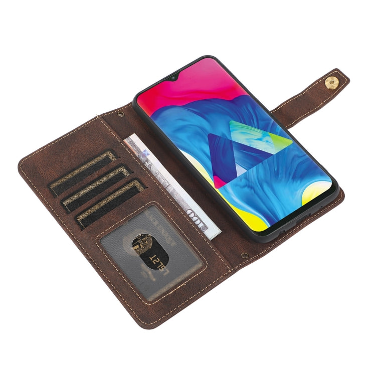 For Samsung Galaxy A10 / M10 PU + TPU Horizontal Flip Leather Case with Holder & Card Slot & Wallet & Lanyard