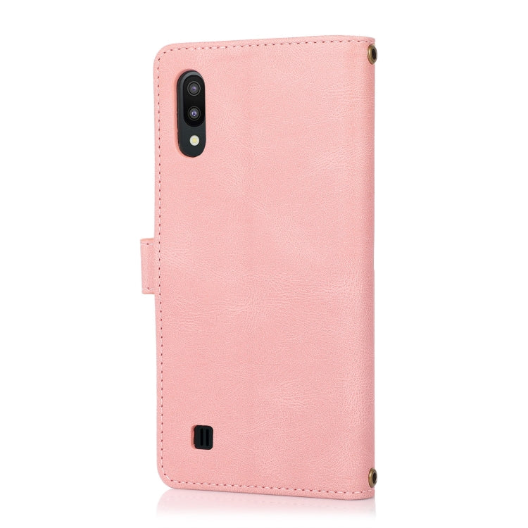 For Samsung Galaxy A10 / M10 PU + TPU Horizontal Flip Leather Case with Holder & Card Slot & Wallet & Lanyard