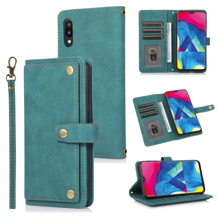 For Samsung Galaxy A10 / M10 PU + TPU Horizontal Flip Leather Case with Holder & Card Slot & Wallet & Lanyard