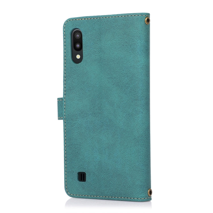 For Samsung Galaxy A10 / M10 PU + TPU Horizontal Flip Leather Case with Holder & Card Slot & Wallet & Lanyard