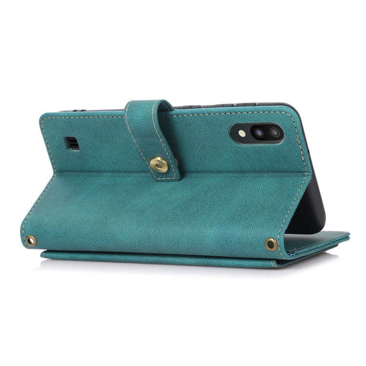 For Samsung Galaxy A10 / M10 PU + TPU Horizontal Flip Leather Case with Holder & Card Slot & Wallet & Lanyard