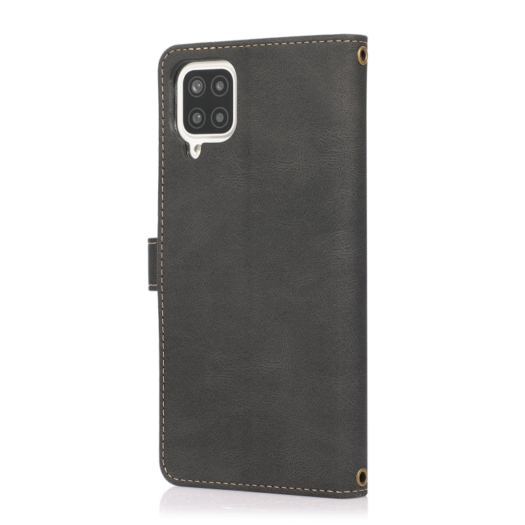 For Samsung Galaxy A12 PU + TPU Horizontal Flip Leather Case with Holder & Card Slot & Wallet & Lanyard
