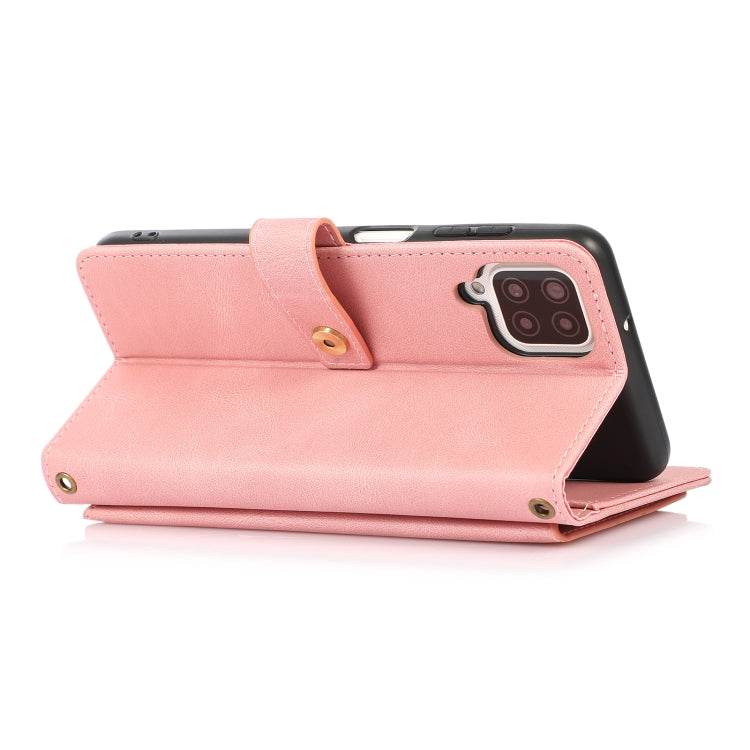 For Samsung Galaxy A12 PU + TPU Horizontal Flip Leather Case with Holder & Card Slot & Wallet & Lanyard