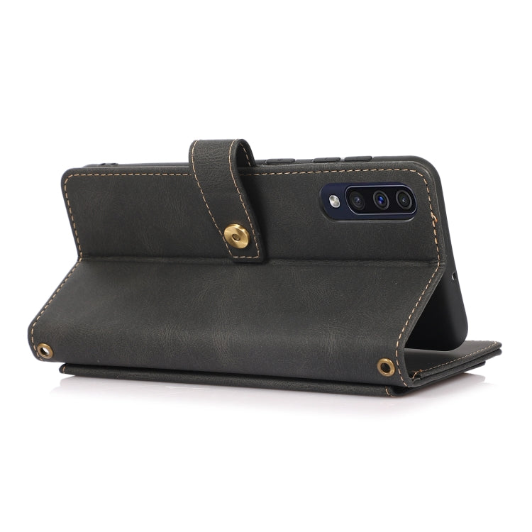 For Samsung Galaxy A50 / A30s / A50s PU + TPU Horizontal Flip Leather Case with Holder & Card Slot & Wallet & Lanyard