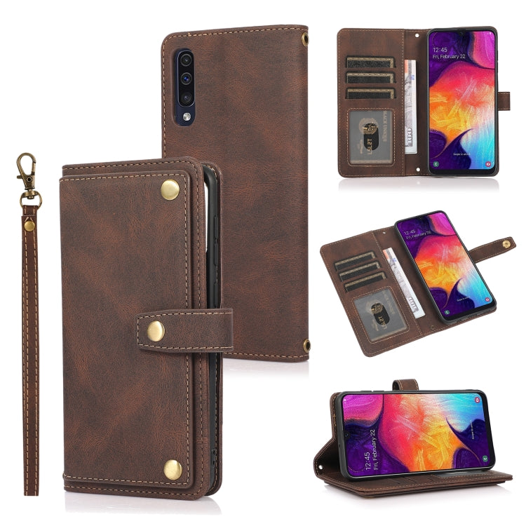 For Samsung Galaxy A50 / A30s / A50s PU + TPU Horizontal Flip Leather Case with Holder & Card Slot & Wallet & Lanyard