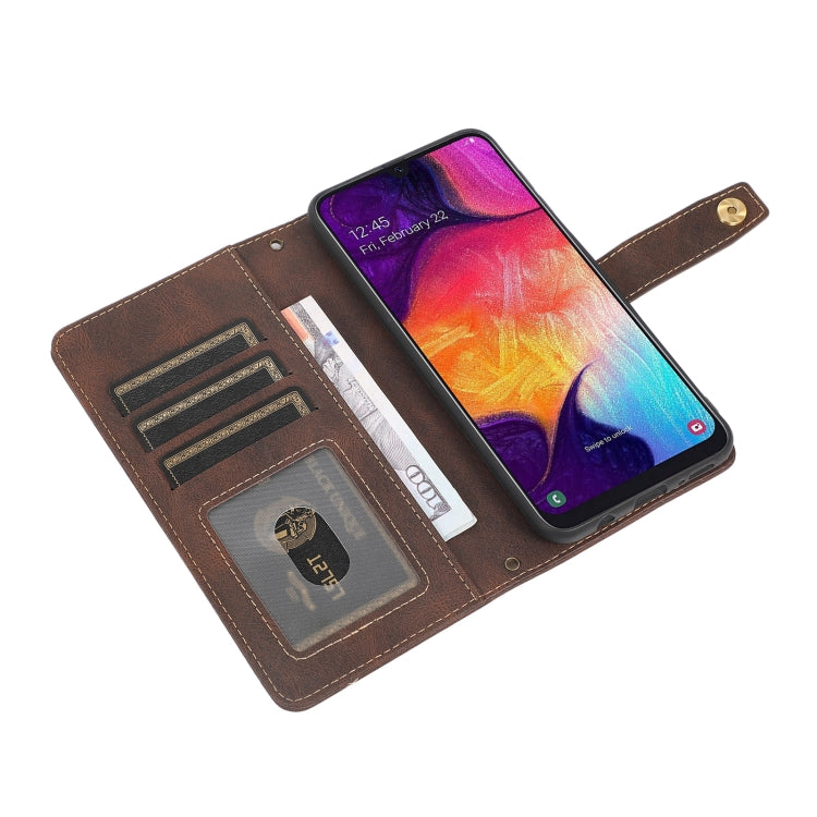 For Samsung Galaxy A50 / A30s / A50s PU + TPU Horizontal Flip Leather Case with Holder & Card Slot & Wallet & Lanyard