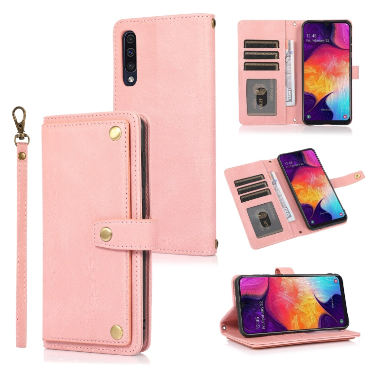For Samsung Galaxy A50 / A30s / A50s PU + TPU Horizontal Flip Leather Case with Holder & Card Slot & Wallet & Lanyard