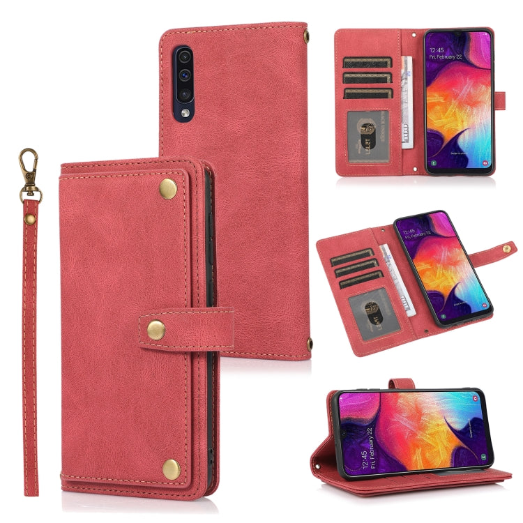 For Samsung Galaxy A50 / A30s / A50s PU + TPU Horizontal Flip Leather Case with Holder & Card Slot & Wallet & Lanyard