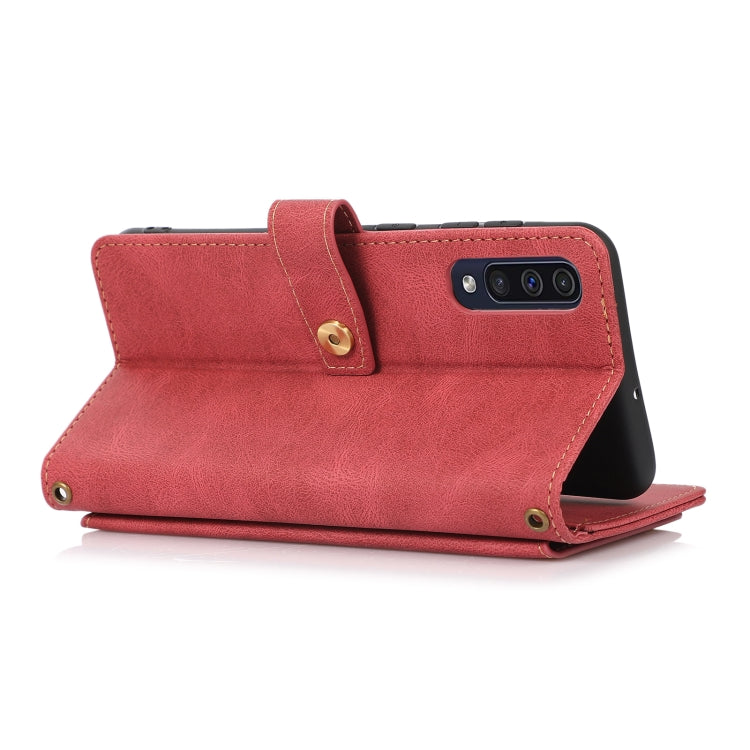 For Samsung Galaxy A50 / A30s / A50s PU + TPU Horizontal Flip Leather Case with Holder & Card Slot & Wallet & Lanyard
