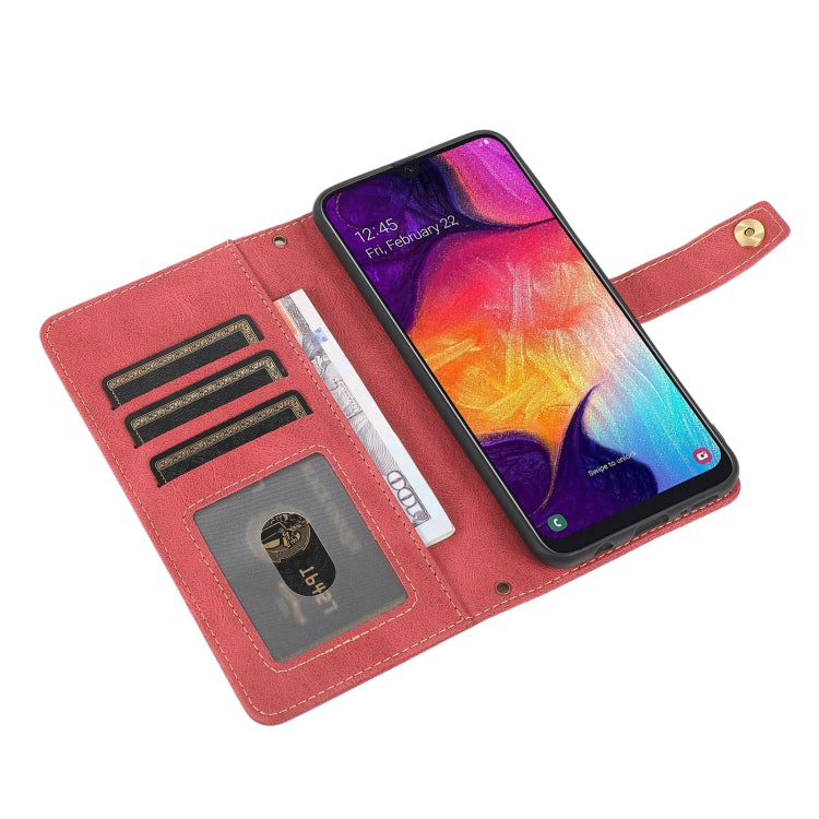 For Samsung Galaxy A50 / A30s / A50s PU + TPU Horizontal Flip Leather Case with Holder & Card Slot & Wallet & Lanyard
