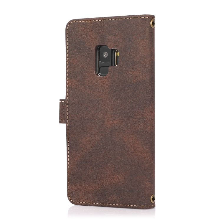 For Samsung Galaxy S9 PU + TPU Horizontal Flip Leather Case with Holder & Card Slot & Wallet & Lanyard