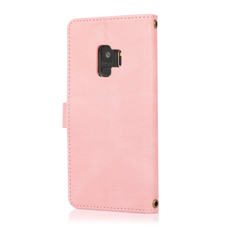 For Samsung Galaxy S9 PU + TPU Horizontal Flip Leather Case with Holder & Card Slot & Wallet & Lanyard