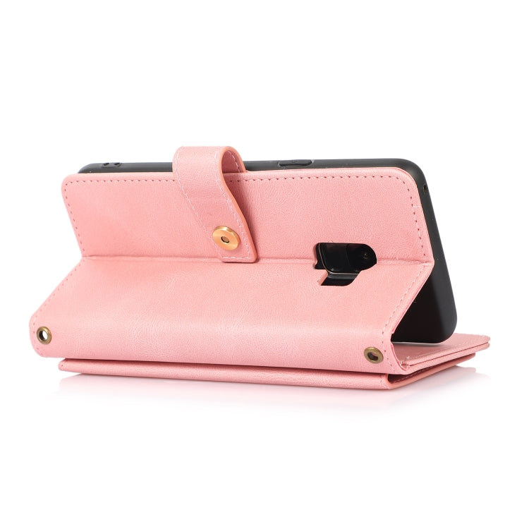 For Samsung Galaxy S9 PU + TPU Horizontal Flip Leather Case with Holder & Card Slot & Wallet & Lanyard