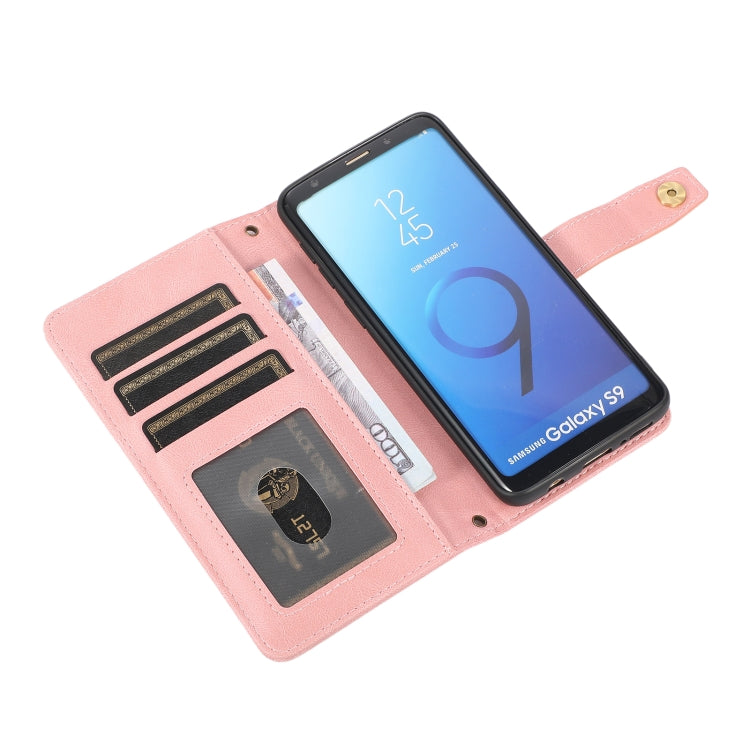 For Samsung Galaxy S9 PU + TPU Horizontal Flip Leather Case with Holder & Card Slot & Wallet & Lanyard