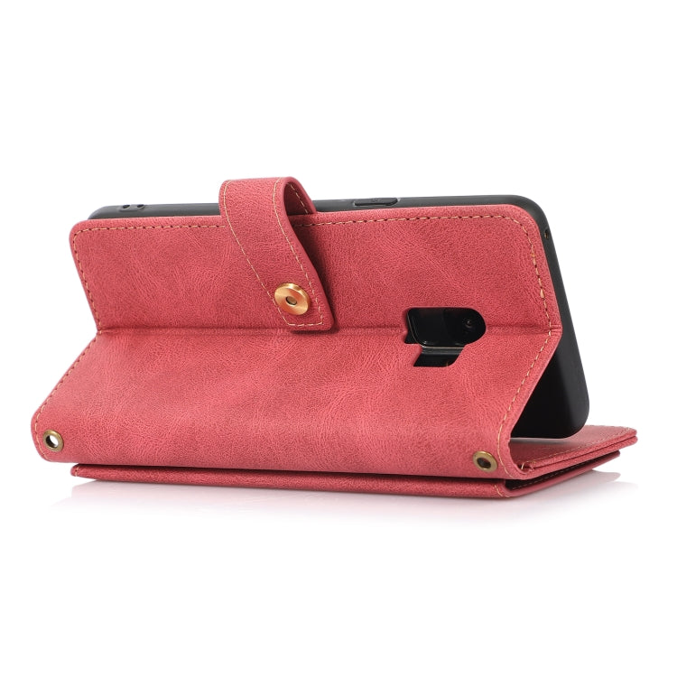 For Samsung Galaxy S9 PU + TPU Horizontal Flip Leather Case with Holder & Card Slot & Wallet & Lanyard