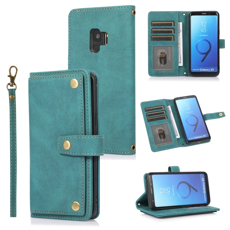 For Samsung Galaxy S9 PU + TPU Horizontal Flip Leather Case with Holder & Card Slot & Wallet & Lanyard