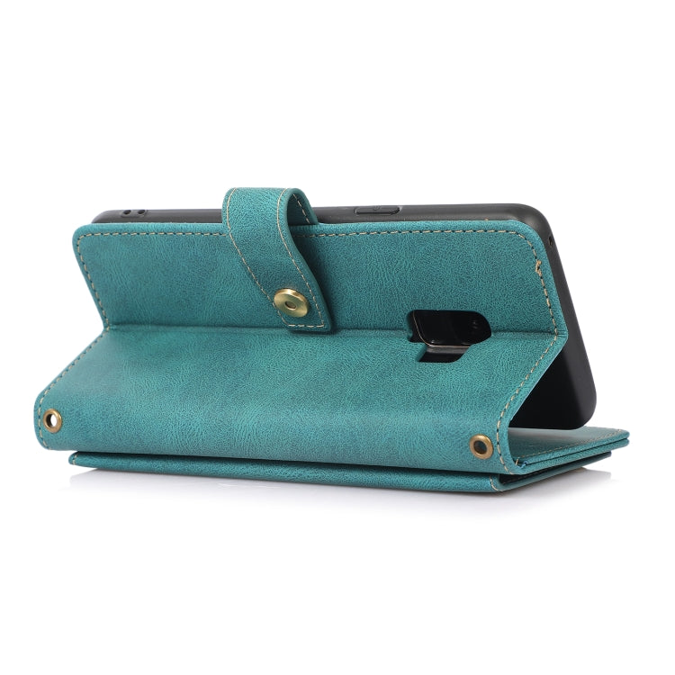 For Samsung Galaxy S9 PU + TPU Horizontal Flip Leather Case with Holder & Card Slot & Wallet & Lanyard