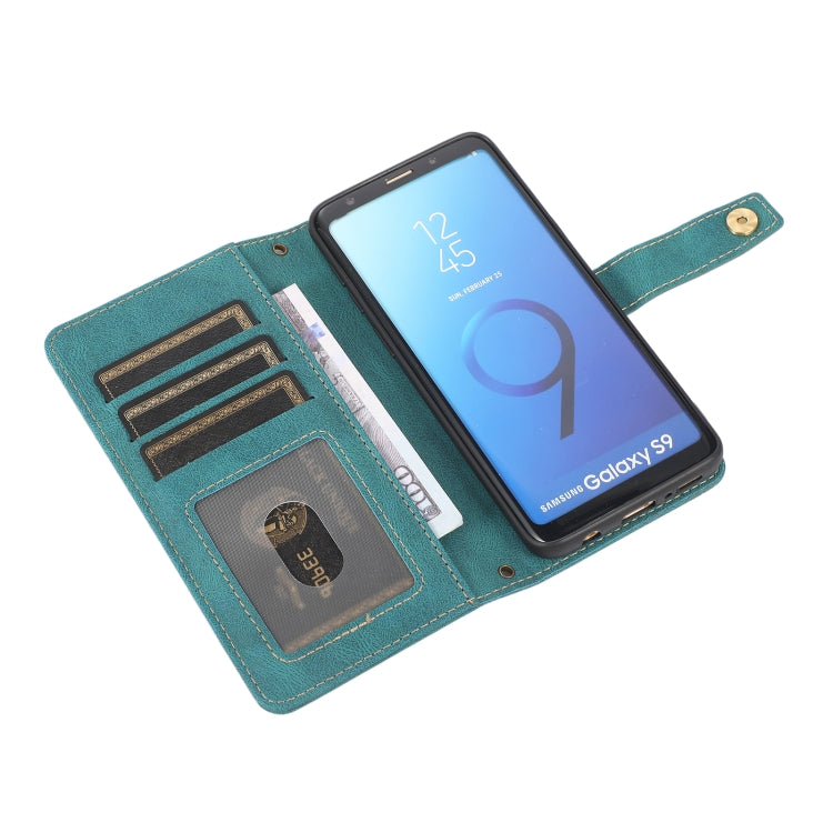 For Samsung Galaxy S9 PU + TPU Horizontal Flip Leather Case with Holder & Card Slot & Wallet & Lanyard