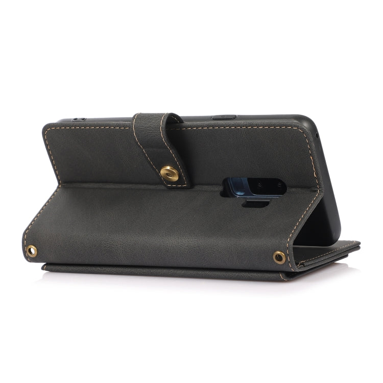 For Samsung Galaxy S9+ PU + TPU Horizontal Flip Leather Case with Holder & Card Slot & Wallet & Lanyard