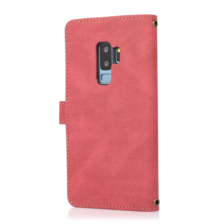 For Samsung Galaxy S9+ PU + TPU Horizontal Flip Leather Case with Holder & Card Slot & Wallet & Lanyard