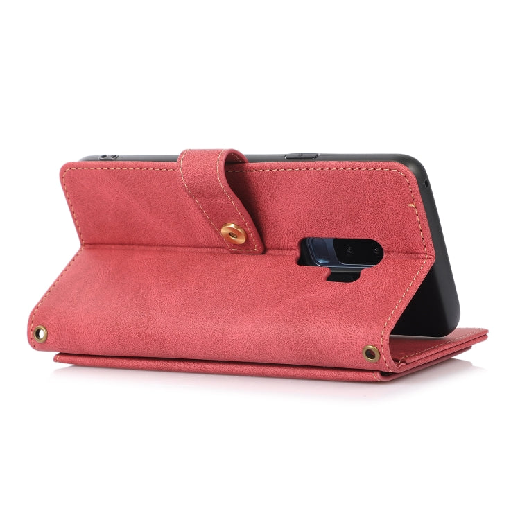 For Samsung Galaxy S9+ PU + TPU Horizontal Flip Leather Case with Holder & Card Slot & Wallet & Lanyard