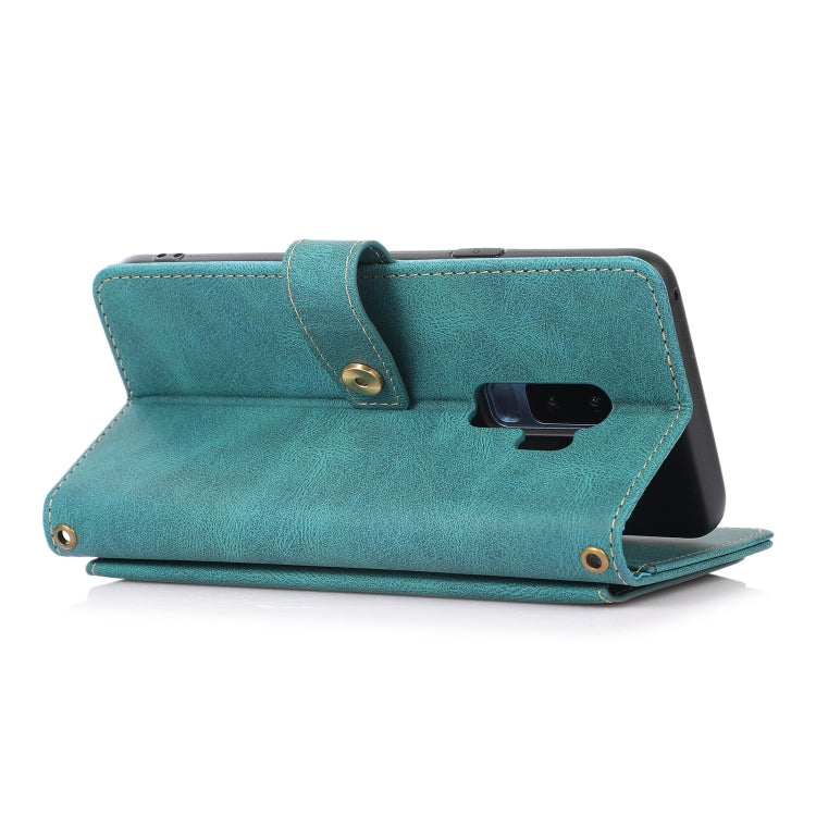 For Samsung Galaxy S9+ PU + TPU Horizontal Flip Leather Case with Holder & Card Slot & Wallet & Lanyard