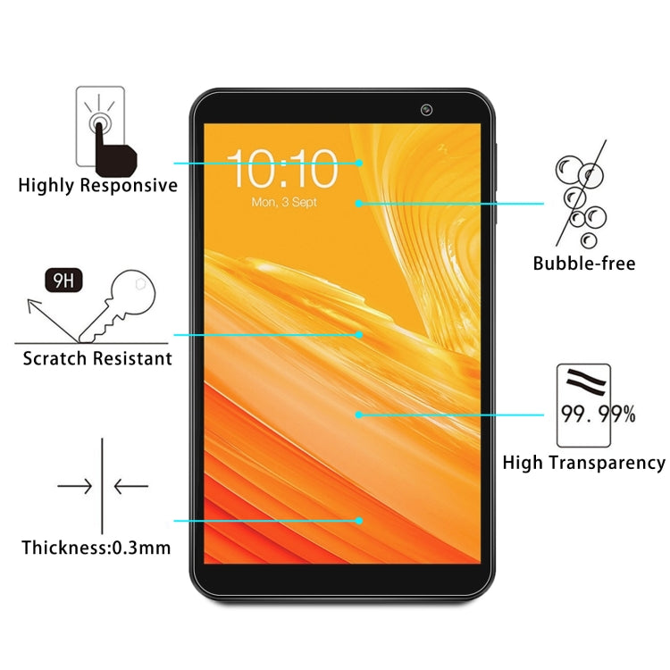 For Teclast P80X 9H 2.5D Explosion-proof Tempered Glass Film