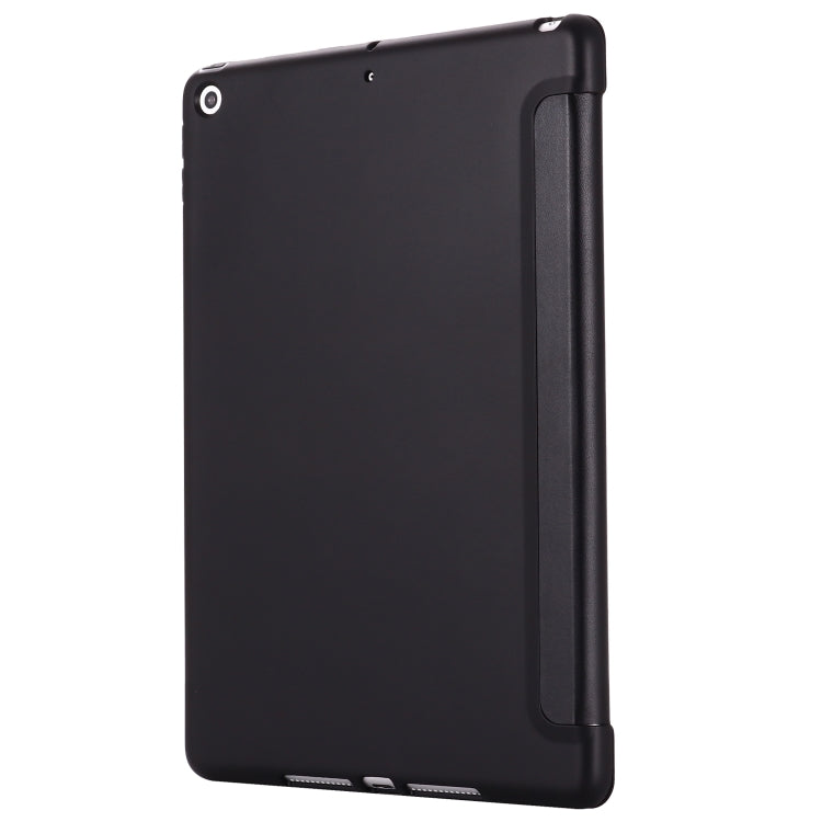 For iPad 10.2 2021 / 2020 / 2019 GEBEI Shockproof Horizontal Flip Leather Case with Three-folding Holder