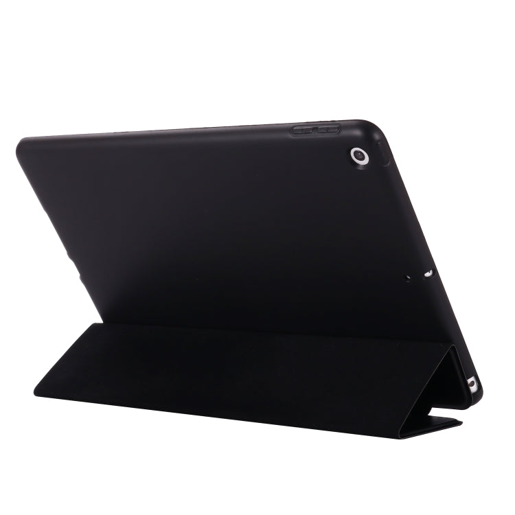 For iPad 10.2 2021 / 2020 / 2019 GEBEI Shockproof Horizontal Flip Leather Case with Three-folding Holder