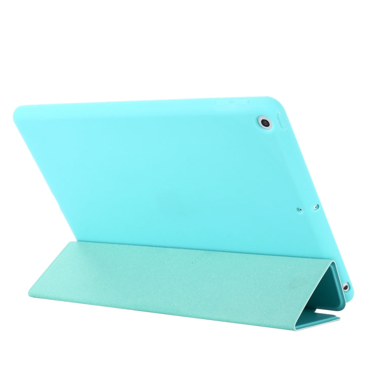 For iPad 10.2 2021 / 2020 / 2019 GEBEI Shockproof Horizontal Flip Leather Case with Three-folding Holder