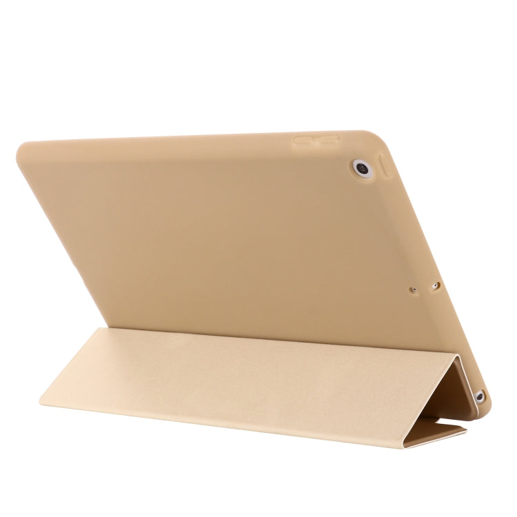 For iPad 10.2 2021 / 2020 / 2019 GEBEI Shockproof Horizontal Flip Leather Case with Three-folding Holder