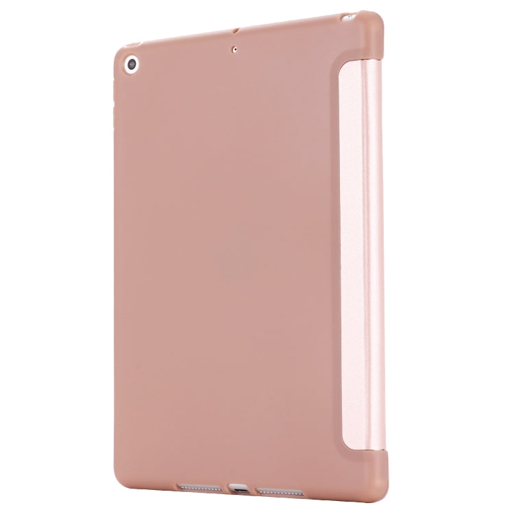 For iPad 10.2 2021 / 2020 / 2019 GEBEI Shockproof Horizontal Flip Leather Case with Three-folding Holder