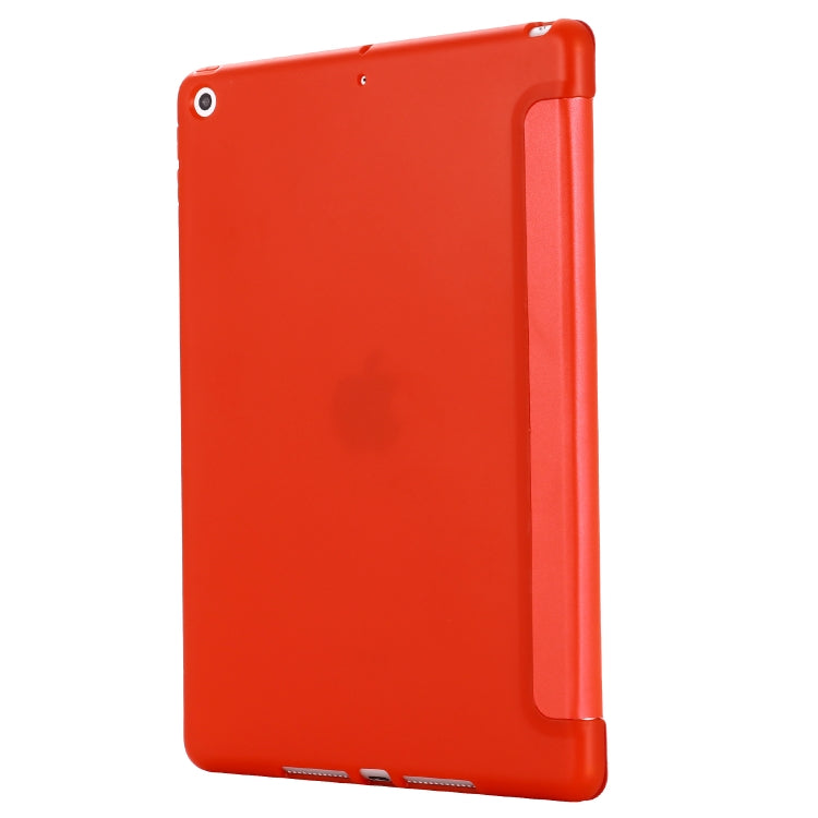 For iPad 10.2 2021 / 2020 / 2019 GEBEI Shockproof Horizontal Flip Leather Case with Three-folding Holder