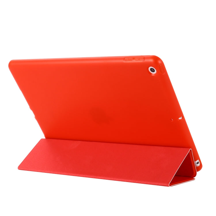 For iPad 10.2 2021 / 2020 / 2019 GEBEI Shockproof Horizontal Flip Leather Case with Three-folding Holder