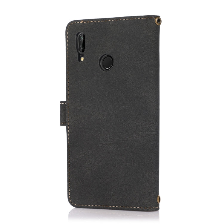 For Huawei P20 Lite PU + TPU Horizontal Flip Leather Case with Holder & Card Slot & Wallet & Lanyard