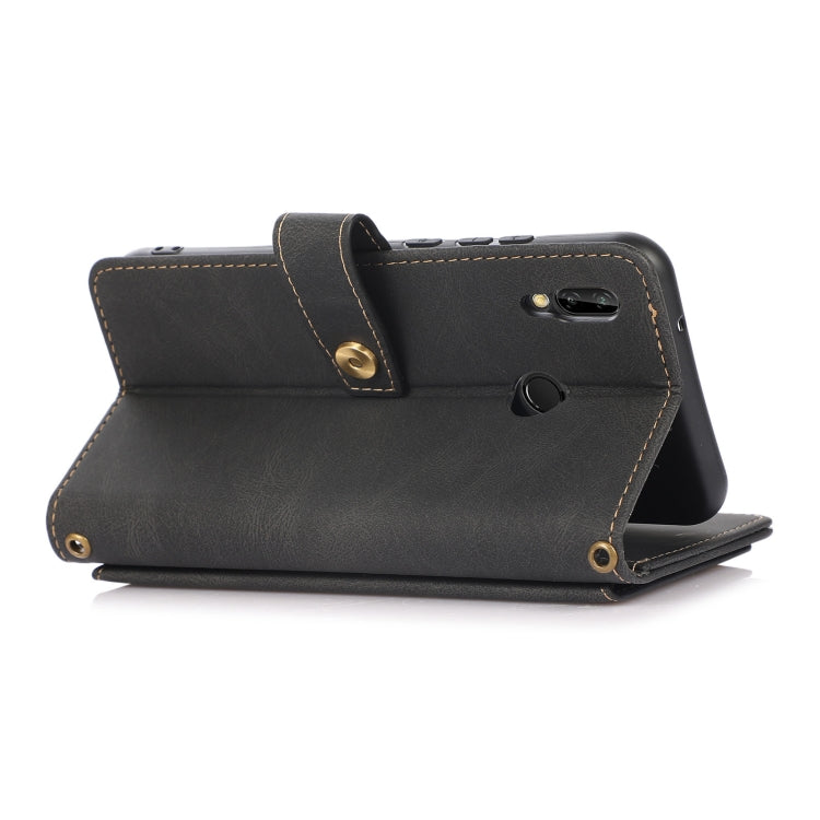 For Huawei P20 Lite PU + TPU Horizontal Flip Leather Case with Holder & Card Slot & Wallet & Lanyard