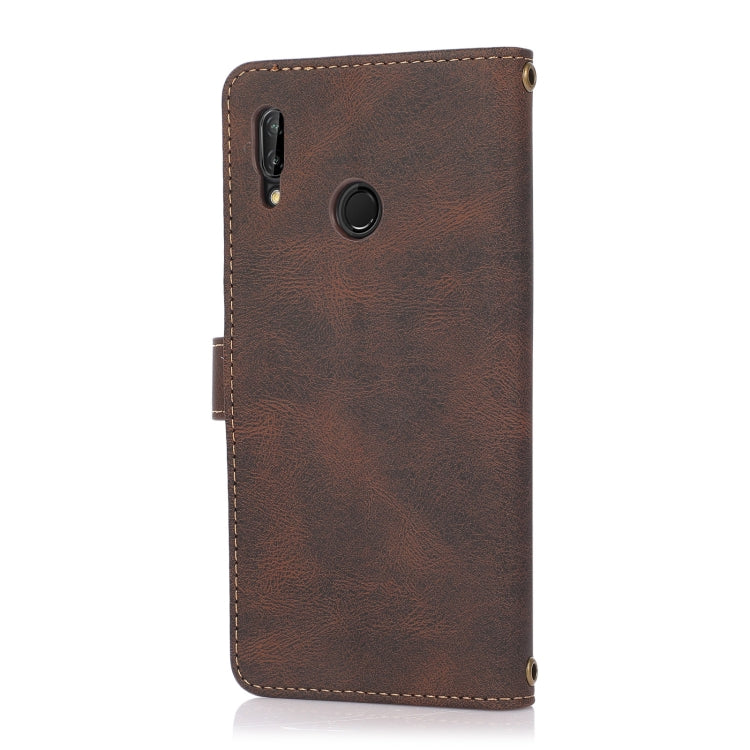 For Huawei P20 Lite PU + TPU Horizontal Flip Leather Case with Holder & Card Slot & Wallet & Lanyard