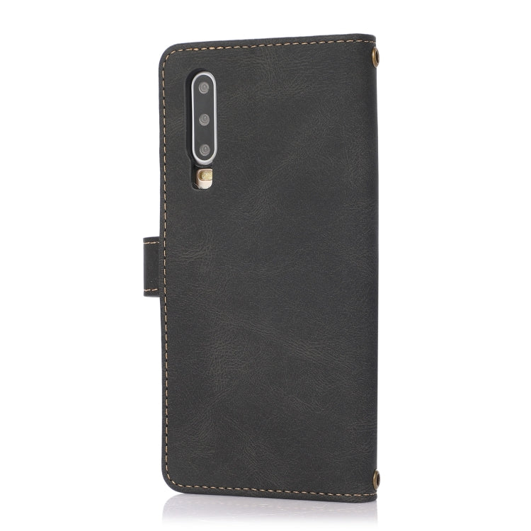 For Huawei P30 PU + TPU Horizontal Flip Leather Case with Holder & Card Slot & Wallet & Lanyard
