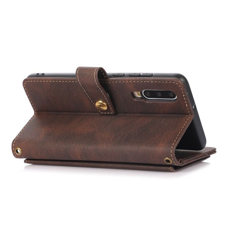 For Huawei P30 PU + TPU Horizontal Flip Leather Case with Holder & Card Slot & Wallet & Lanyard