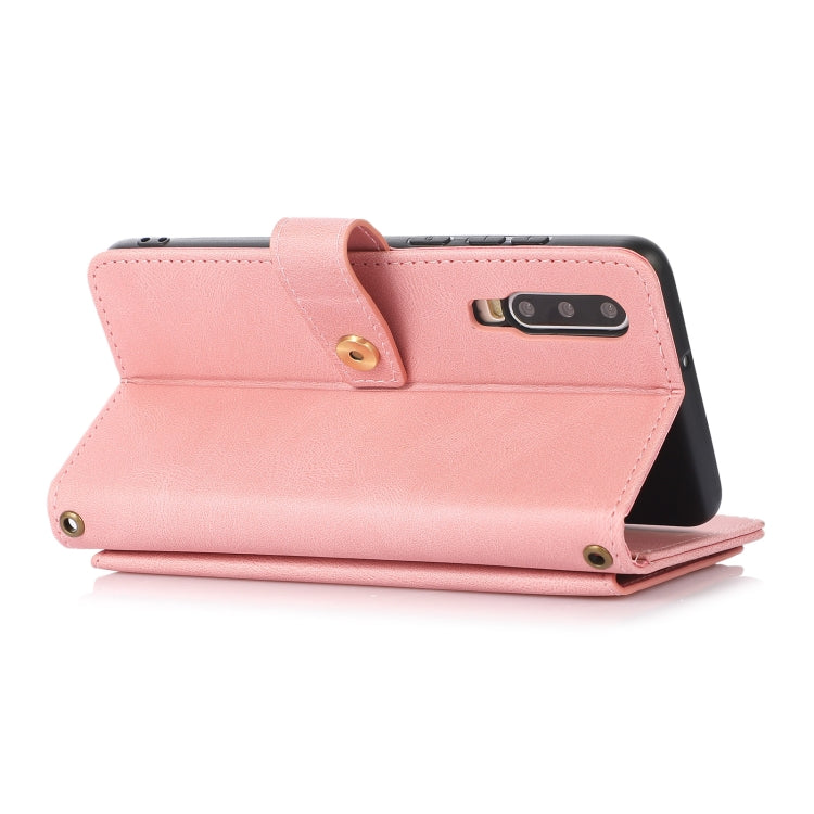 For Huawei P30 PU + TPU Horizontal Flip Leather Case with Holder & Card Slot & Wallet & Lanyard