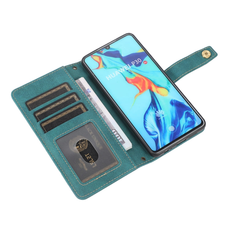 For Huawei P30 PU + TPU Horizontal Flip Leather Case with Holder & Card Slot & Wallet & Lanyard