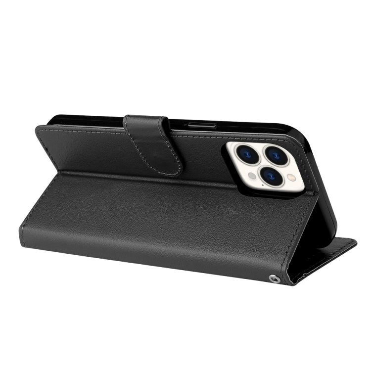 For iPhone 13 Pro Multifunctional Horizontal Flip Leather Case, with Three Card Slot & Holder & Photo Frame & Lanyard