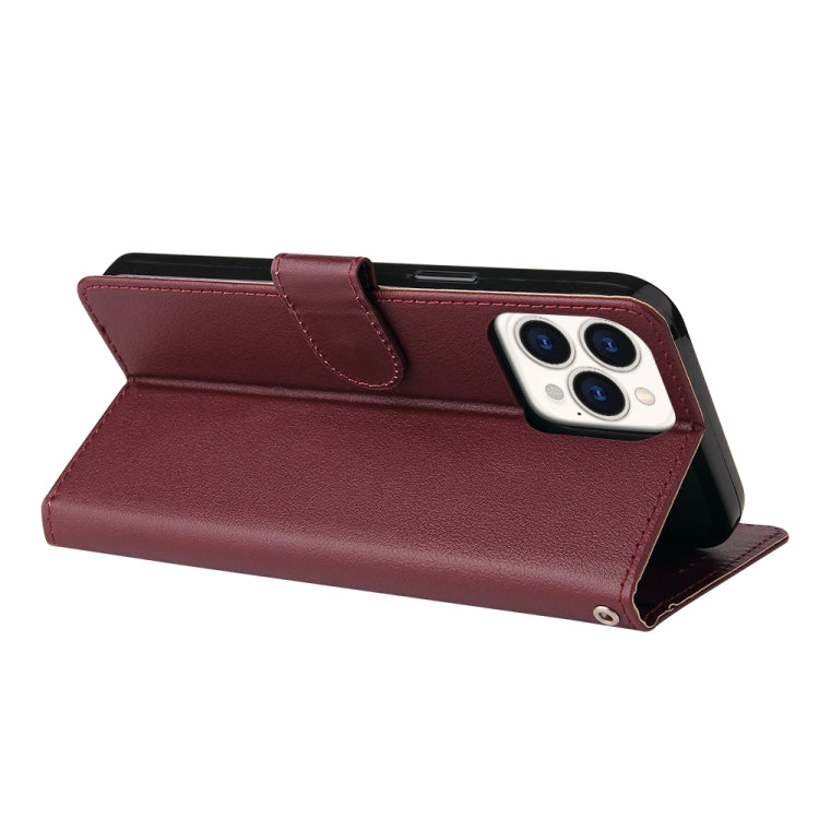 For iPhone 13 Pro Multifunctional Horizontal Flip Leather Case, with Three Card Slot & Holder & Photo Frame & Lanyard