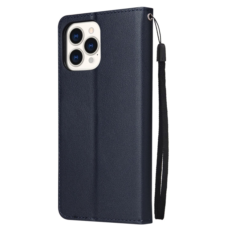 For iPhone 13 Pro Multifunctional Horizontal Flip Leather Case, with Three Card Slot & Holder & Photo Frame & Lanyard