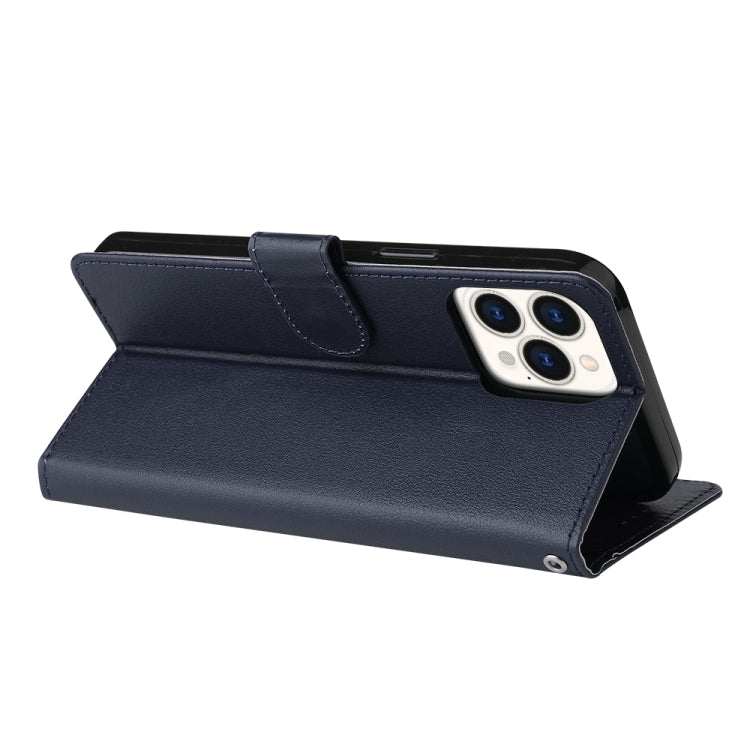 For iPhone 13 Pro Multifunctional Horizontal Flip Leather Case, with Three Card Slot & Holder & Photo Frame & Lanyard