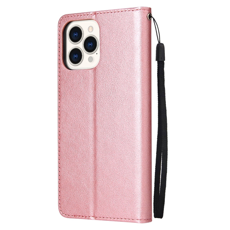 For iPhone 13 Pro Max Multifunctional Horizontal Flip Leather Case, with Three Card Slot & Holder & Photo Frame & Lanyard