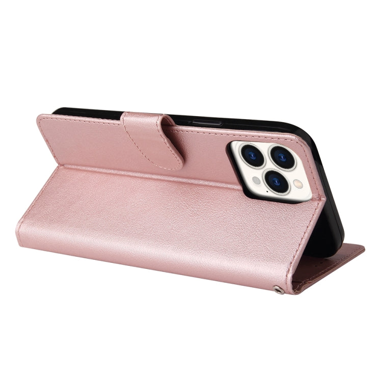 For iPhone 13 Pro Max Multifunctional Horizontal Flip Leather Case, with Three Card Slot & Holder & Photo Frame & Lanyard