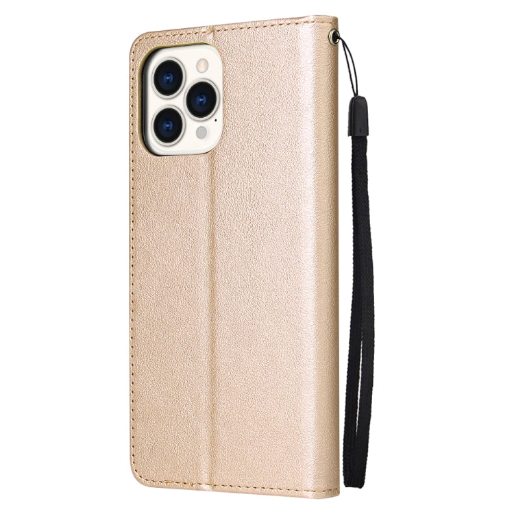 For iPhone 13 Pro Max Multifunctional Horizontal Flip Leather Case, with Three Card Slot & Holder & Photo Frame & Lanyard
