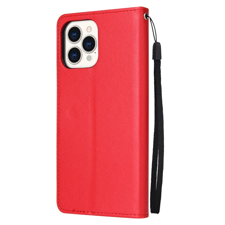 For iPhone 13 Pro Max Multifunctional Horizontal Flip Leather Case, with Three Card Slot & Holder & Photo Frame & Lanyard